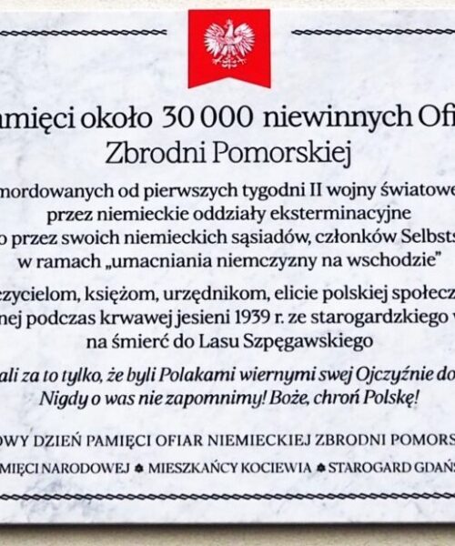 Narodowy Dzień Pamięci Ofiar Niemieckiej Zbrodni Pomorskiej – 2 października 2025